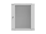 SZAFA INSTALACYJNA RACK WISZĄCA 19" 12U 540X350 SZARA DRZWI PRZESZKLONE LANBERG (FLAT PACK)