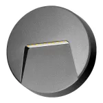 SLIGO LED 3W, lampa elewacyjna, 240lm, IP65, 4000K, okrągła, szara