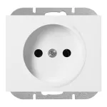 Gniazdo pojedyncze p/t 2P Onyx, 16A, 250V, PT-15O, biały