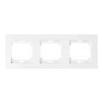 Ramka potrójna pionowa Onyx, RA-3OP, biały