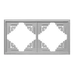 Ramka podwójna Luna, Ra-2L, srebrny