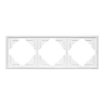 Ramka potrójna Luna, Ra-3L, biały