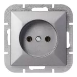 Gniazdo pojedyncze p/t 2P Pearl, 16A, 250V, PT-15P, antracyt