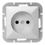 Gniazdo pojedyncze p/t 2P Pearl, 16A, 250V, PT-15P, srebrny