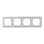Ramka poczwórna Pearl, RA-4P, srebrny