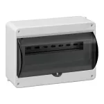 Obudowa modułowa natynkowa S-12, z szybką dymną, bez złączki, biała, IP40