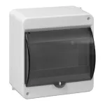 Obudowa modułowa natynkowa S-6, z szybką dymną, bez złączki, biała, IP40