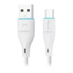 Kabel USB-A - microUSB Miccell VQ-D06, 2,4A, 1m, biały