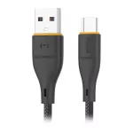 Kabel USB-A - microUSB Miccell VQ-D06, 2,4A, 1m, czarny