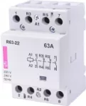 R 63-22 230V Stycznik modułowy 63A 2 styki zwierne i 2 rozwierne (3 mod. 4 bieg.)