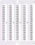 ES-NU0851101 Oznacznik 101 do 150 (100 szt.)