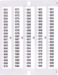 ES-NU0851551 Oznacznik 551 do 600 (100 szt.)