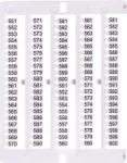 ES-NU0851551 Oznacznik 551 do 600 (100 szt.)