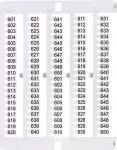 ES-NU0851601 Oznacznik 601 do 650 (100 szt.)