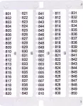 ES-NU0851801 Oznacznik 801 do 850 (100 szt.)