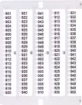 ES-NU0851901 Oznacznik 901 do 950 (100 szt.)