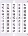 ES-NU0851901 Oznacznik 901 do 950 (100 szt.)
