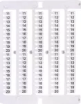 ES-NU0851520 Oznacznik 11 do 20 (100 szt.)