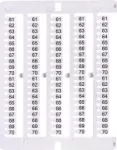 ES-NU0851570 Oznacznik 61 do 70 (100 szt.)