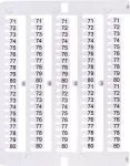 ES-NU0851580 Oznacznik 71 do 80 (100 szt.)