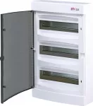 ECT36PT-s Obudowa natynkowa 3 rzędy po 12 mod. drzwi transparentne