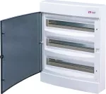 ECT 3x18PT-s Obudowa natynkowa 3 rzędy po 18 mod. drzwi transparentne