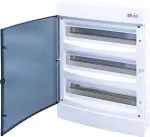 ECM 3x18PT-s Obudowa podtynkowa 3 rzędy po 18 mod. drzwi transparentne