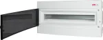 ECM 1x24PT-s Obudowa podtynkowa 1 rząd 24 mod. drzwi transparentne