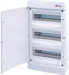 ECM36PO-s Obudowa podtynkowa 3 rzędy po 12 mod. drzwi białe