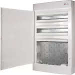 ECT 4x18PO MEDIA 2xMOD Obudowa natynkowa MEDIA z 2 rzędami pod modułówkę wyposażona w płytę i gniazdko