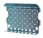 PM2x18RJ Płyta montażowa perforowana pod gniazdko i 8 adapterów RJ