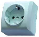 EGN-1BS/00 Gniazdko schuko 230V z zestawem montażowym