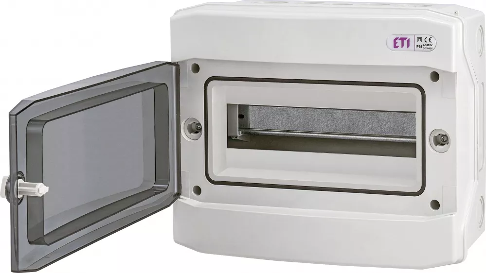 ECH-12PT Obudowa natynkowa 12 mod. IP65 drzwi transparentne