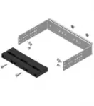 LG-B60-V1 P3 Wspornik z nośnikiem BBS 3-bieg. szerokość 1 (250), do szyn prądowych o rozstawie 60 mm, montaż szyn w pionie na WP-A/WP-T