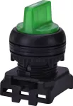 EGS3I-NN-G Napęd pokrętny piórkiem 3-położeniowy, bez powrotu, podświetlany - zielony