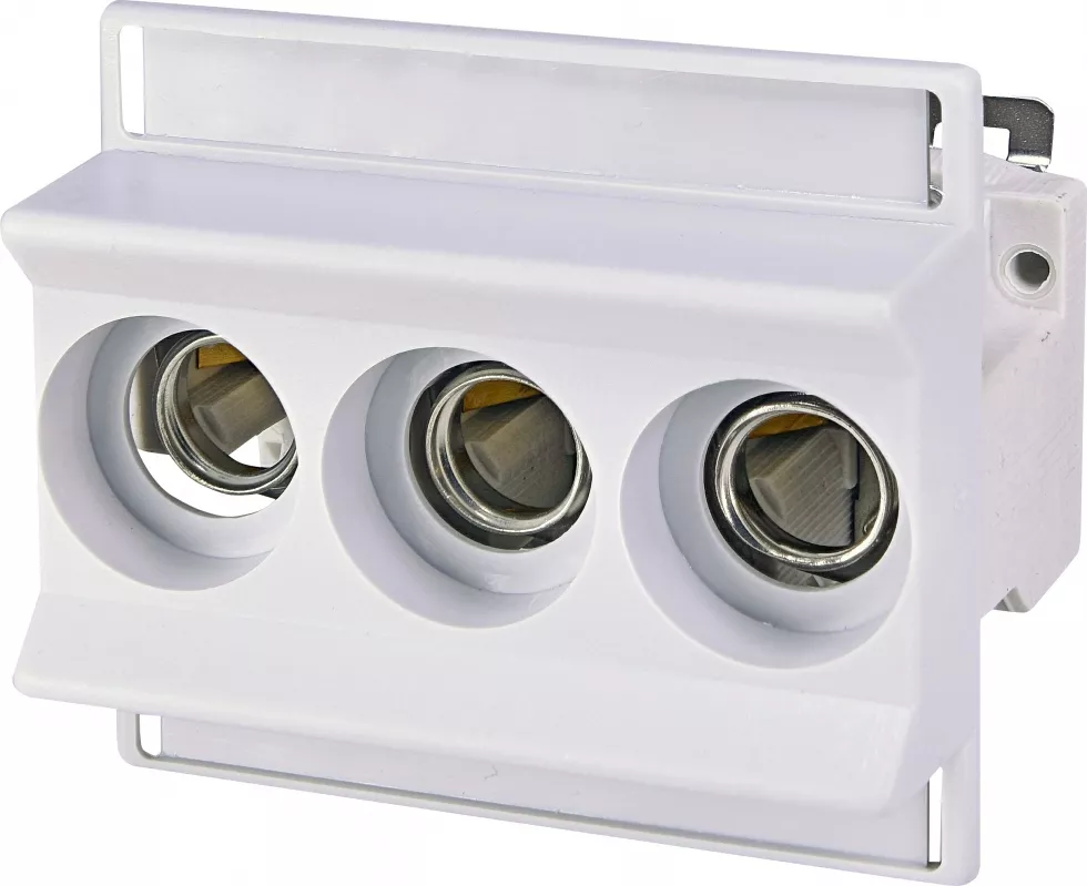 D01 E14 16A N-K 3p Gniazdo D0 (3p) na szynę TH