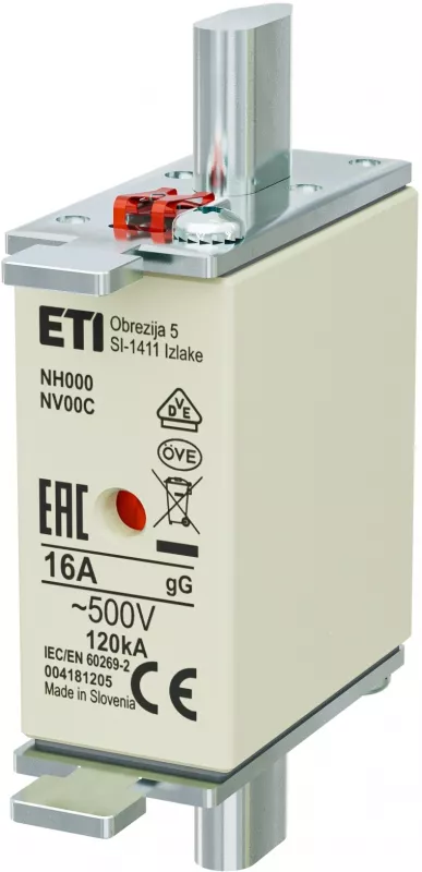 NH000 gG 16A/500V Wkładka topikowa NH - zwłoczna / KOMBI