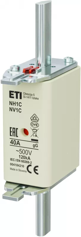 NH1C gG 40A/500V Wkładka topikowa NH - zwłoczna / KOMBI