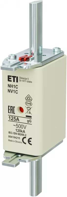 NH1C gG 125A/500V Wkładka topikowa NH - zwłoczna / KOMBI