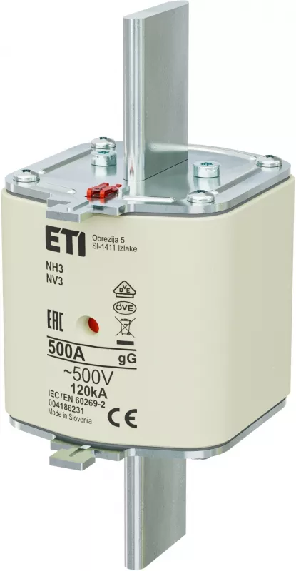 NH3 gG 500A/500V Wkładka topikowa NH - zwłoczna / KOMBI