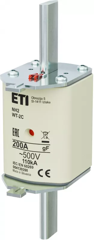 NH2/WT-2C gF 200A/500V Wkładka topikowa NH - szybka / KOMBI