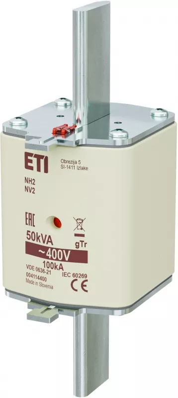 NH2 gTr 72A/400V/50kVA Wkładka topikowa NH - transformatorowa