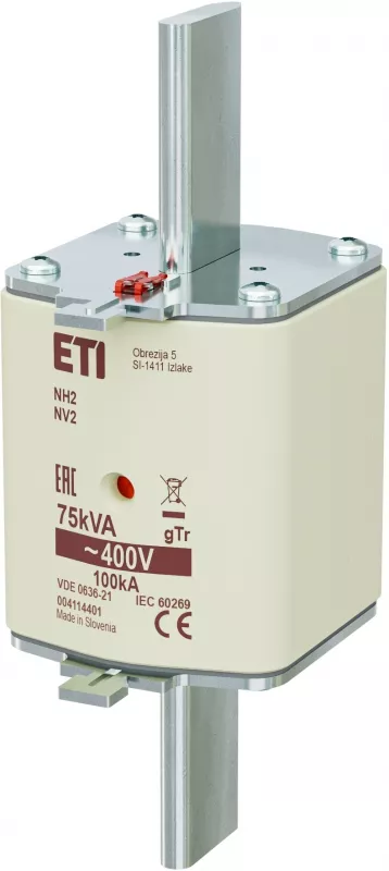 NH2 gTr 108A/400V/75kVA Wkładka topikowa NH - transformatorowa