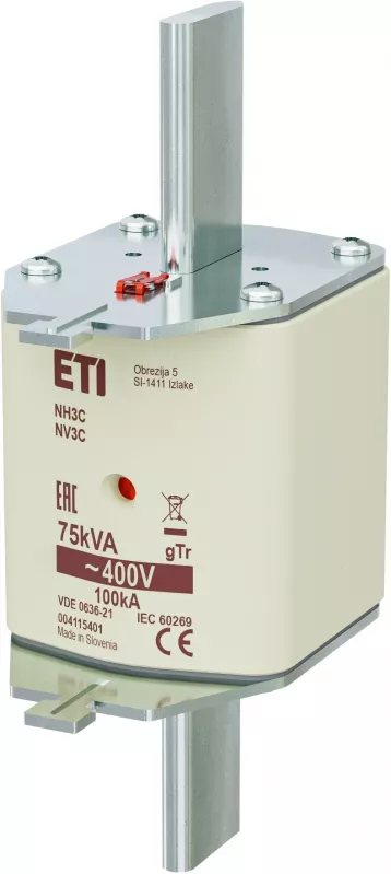 NH3C gTr 108A/400V/75kVA Wkładka topikowa NH - transformatorowa
