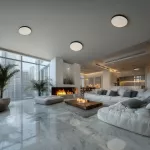 NYMPHEA OPTIMA BLACK 65W CCT 230V 120ST IP20 FI600X50MM BIAŁY CZARNY OKRĄGŁA