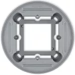 Puszka natynkowa pojedyncza okrągła ICON i MINI srebrny metalik