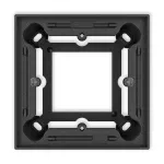 Puszka natynkowa pojedyncza kwadratowa ICON grafitowy