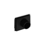 Zaślepka z wypustem fi 18 mm do puszki natynkowej pojedynczej PUK-1 / PUZ-1 czarny mat