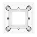 Puszka natynkowa pojedyncza kwadratowa ICON biały mat