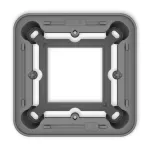 Puszka natynkowa pojedyncza zaokrąglona ICON i MINI szary mat